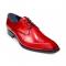 Duca Di Matiste "Arpino" Red Genuine Italian Calfskin Lace-Up Shoes.